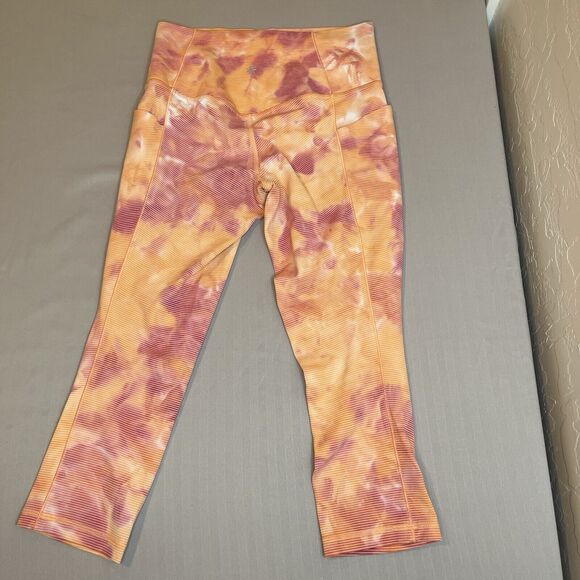 Athleta Small Salutation Stash Pocket II Capri Yoga Fitness Leggings - Picture 5 of 10